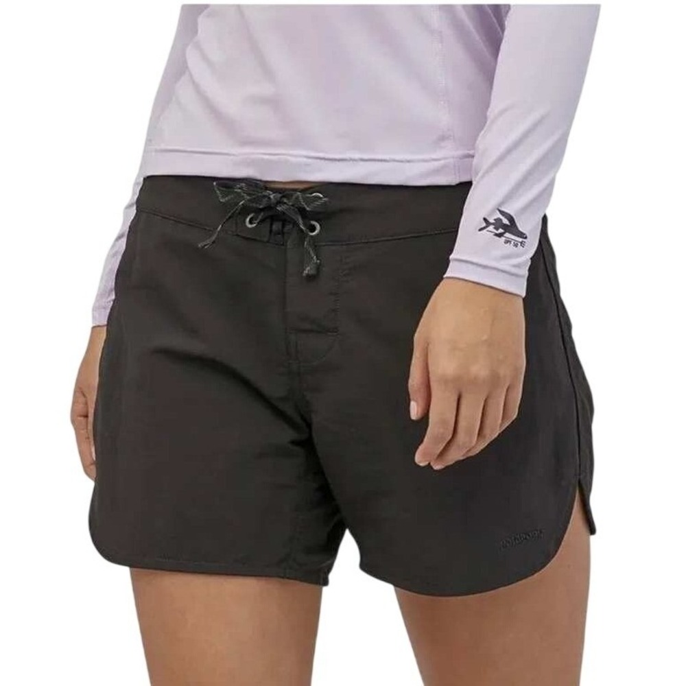 Patagonia Women's Wavefarer 5" Boardshorts in Black Size 14 NWT